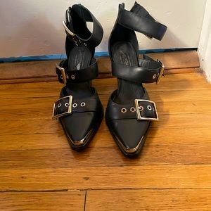 Jeffrey Campbell for Free People buckle zip up bootie